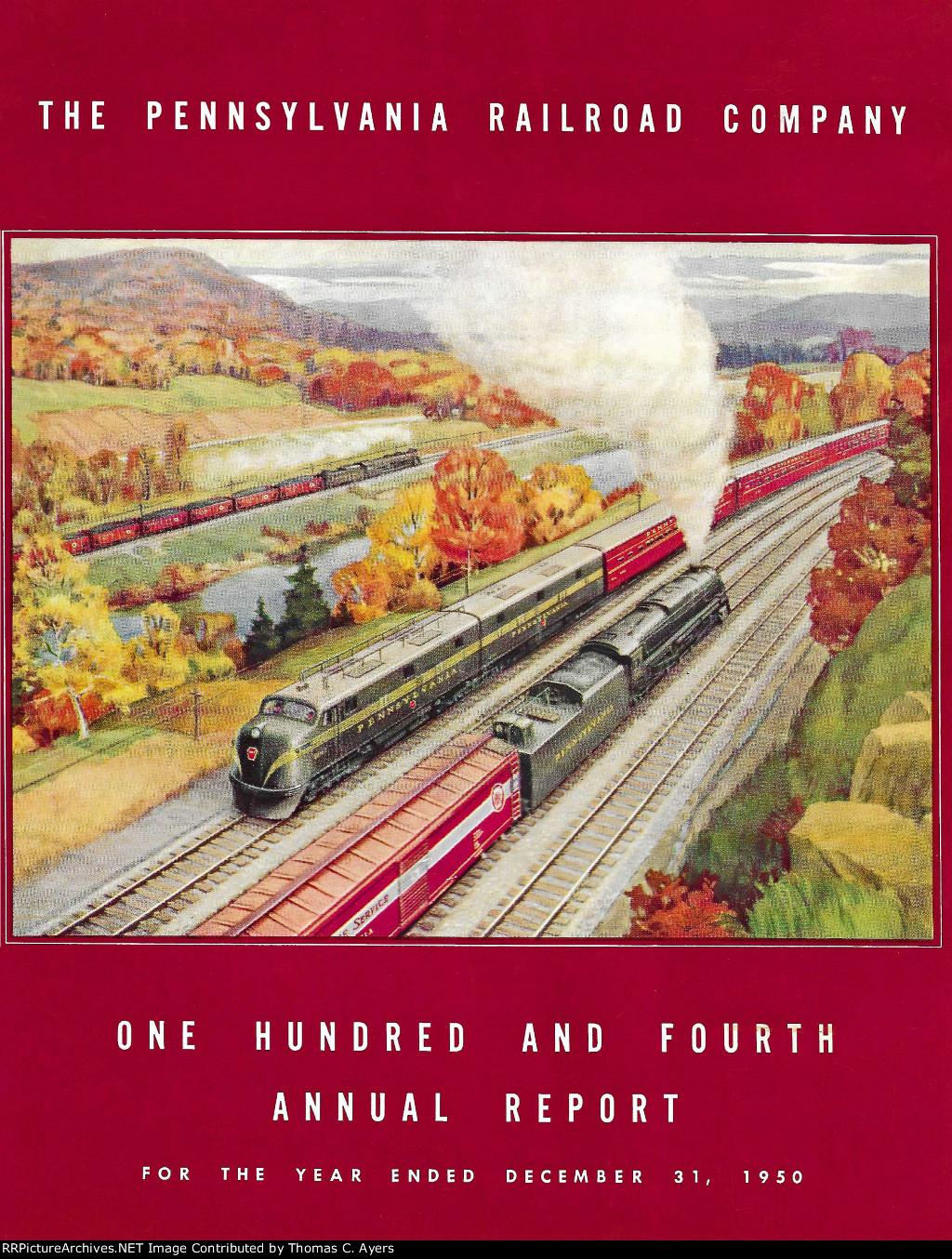 PRR Annual Report Color Cover ~ 1950